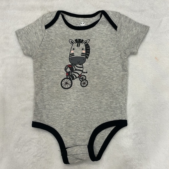 Rococo zebra theme bodysuits set of 3 - Picture 3 of 7